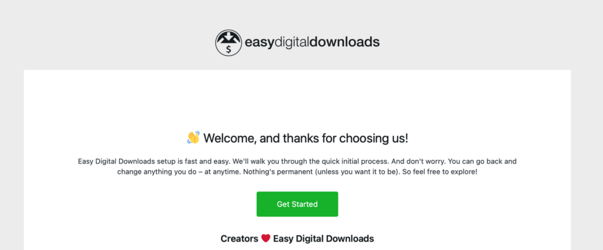onboarding-wizard-get-startred – Easy Digital Downloads The Easy Digital Downloads onboarding wizard.